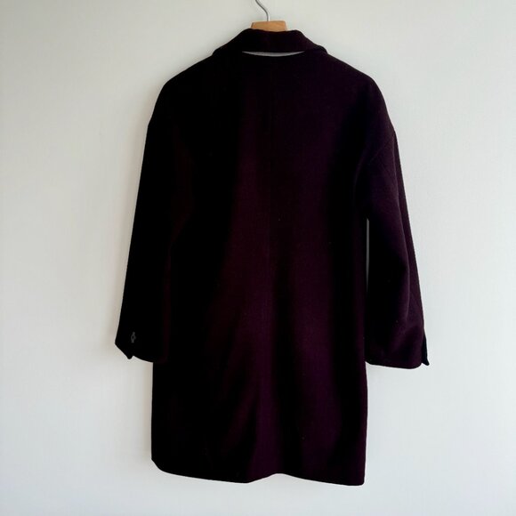 TOPSHOP Maroon Top Coat - Picture 3 of 4